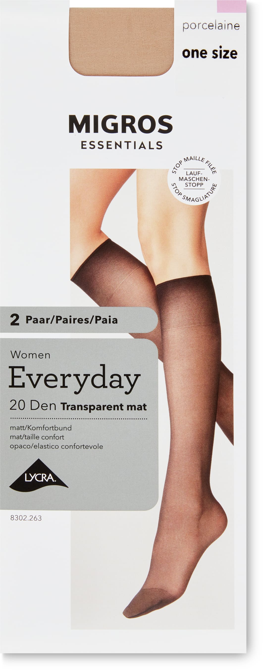 Damen Kniestrümpfe Transparent Mat 20 Den